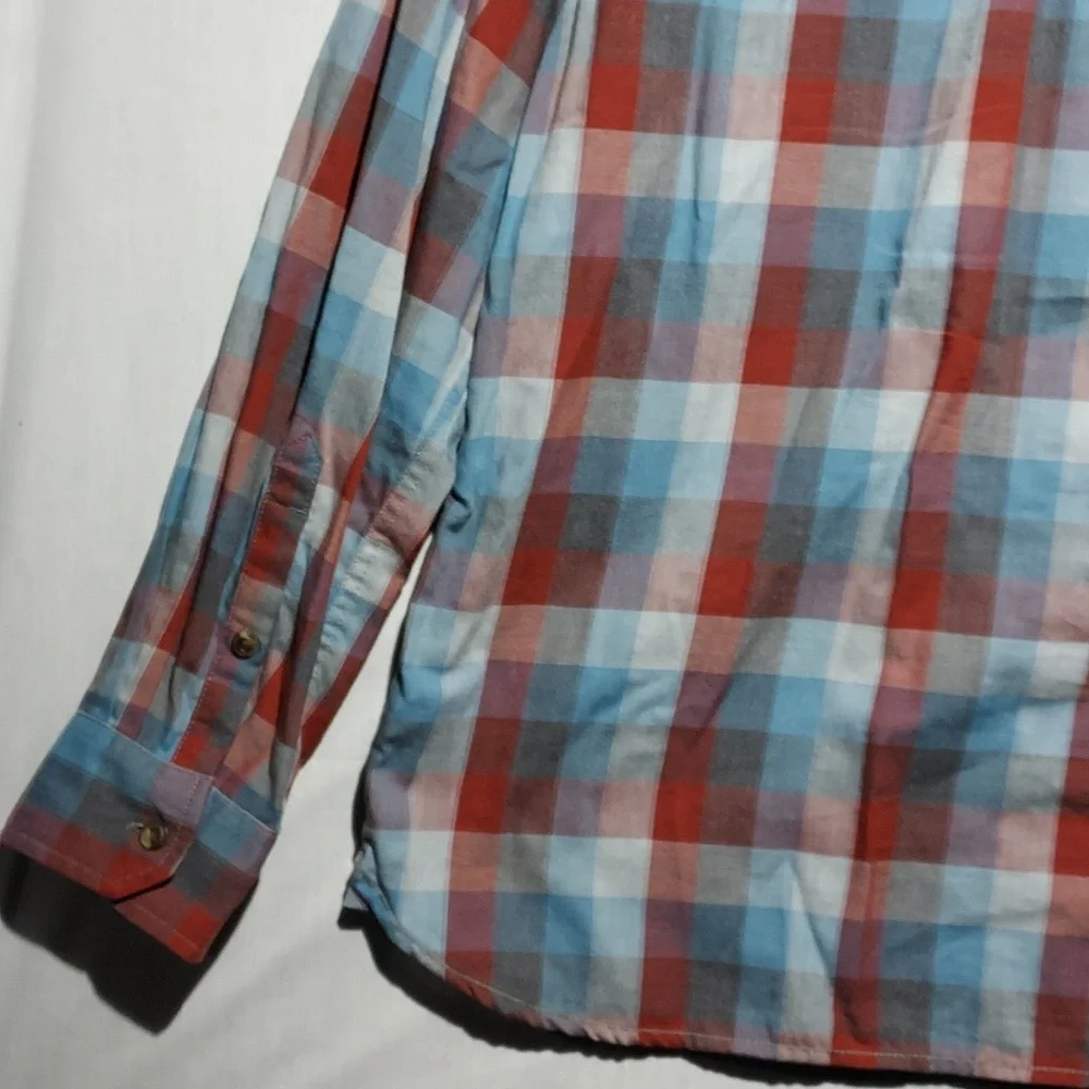 The North Face plaid long sleeve button-up‎ men's shirt size XL